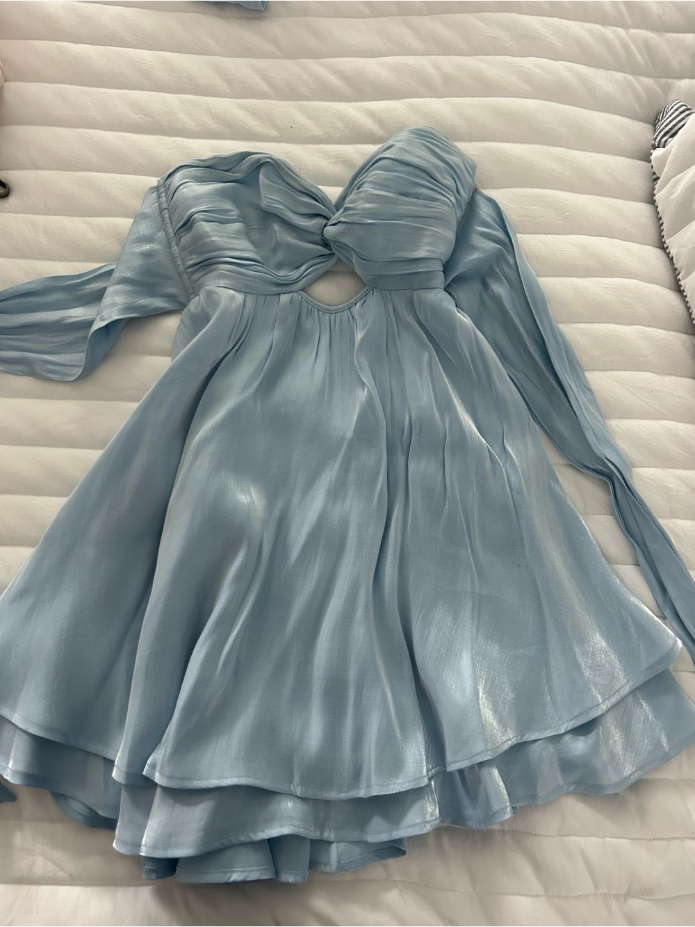 Light Blue Women's Party Dress - American Thread